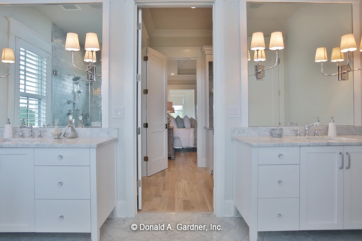 Another master bath view for one story house plan 1378 The Roseburg