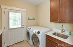 The roomy utility room in Craftsman house plan 1329 The Sandy Creek
