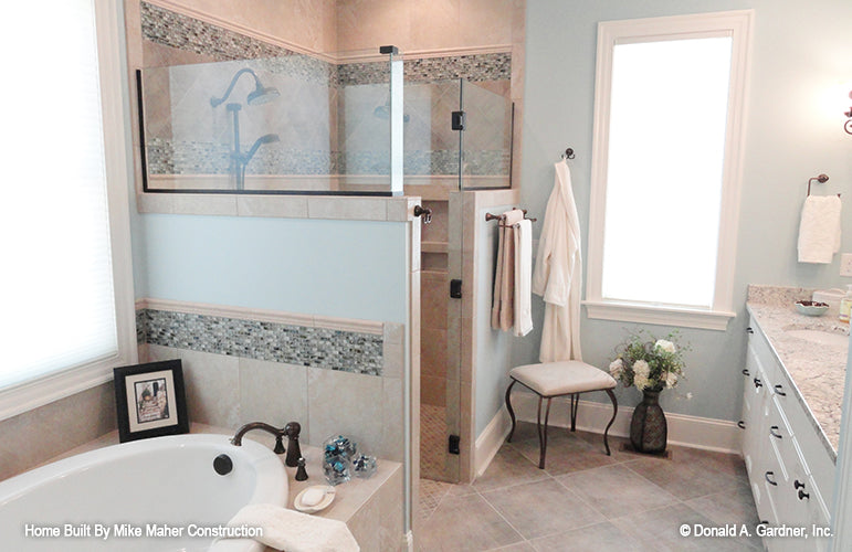 This is a picture of master bathroom for house plan 1011 The Santee