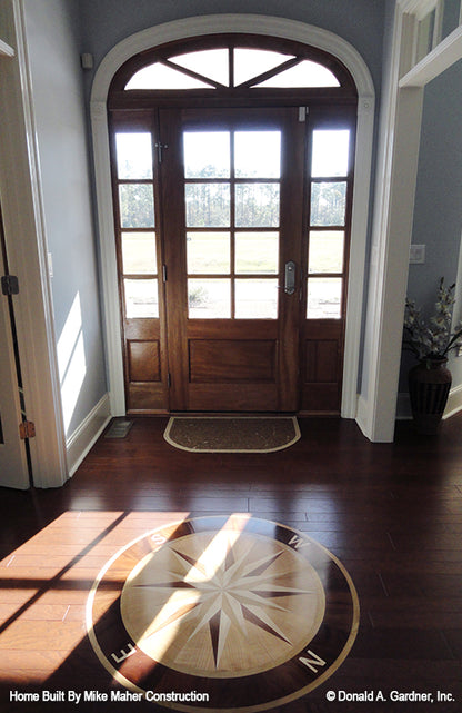 Picture of foyer and front door for house plan 1011 The Santee