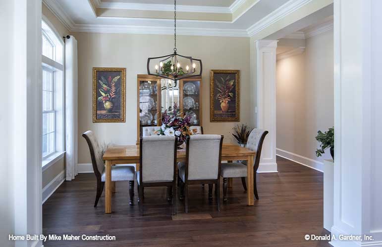 This is a picture of the dining room of craftsman house plan 1155 The Serendipity