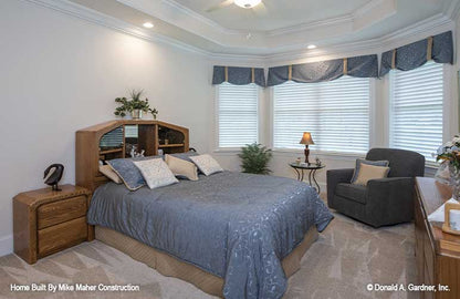 This is a master bedroom picture of craftsman house plan 1155 The Serendipity