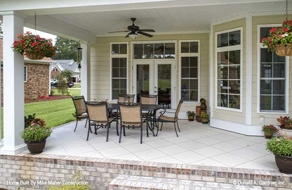 This is a rear porch picture of craftsman house plan 1155 The Serendipity