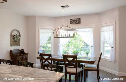 Lots of natural light in the dining room. The Simon plan 1351.