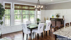 Well-lit dining room picture for house plan 1310 The Spotswood