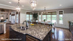 Kitchen and dining space picture house plan 1310 The Spotswood