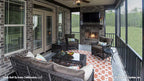 Rear porch fireplace shown in picture for house plan 1310 The Spotswood