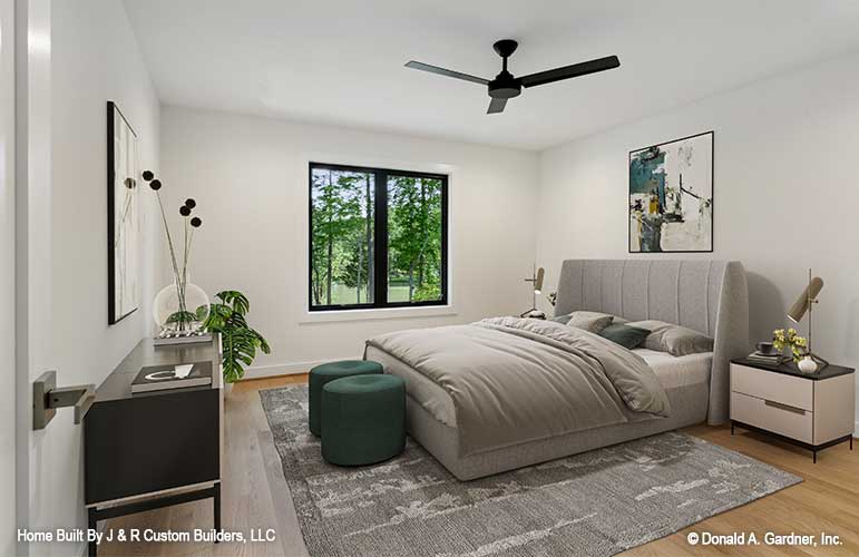 This is also a picture of a bedroom of contemporary house plan 219 The Sundance