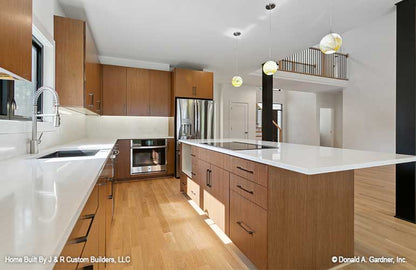 This is a kitchen picture of contemporary house plan 219 The Sundance