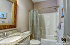 A secondary bathroom for simple  house plan 1341 The Tucker