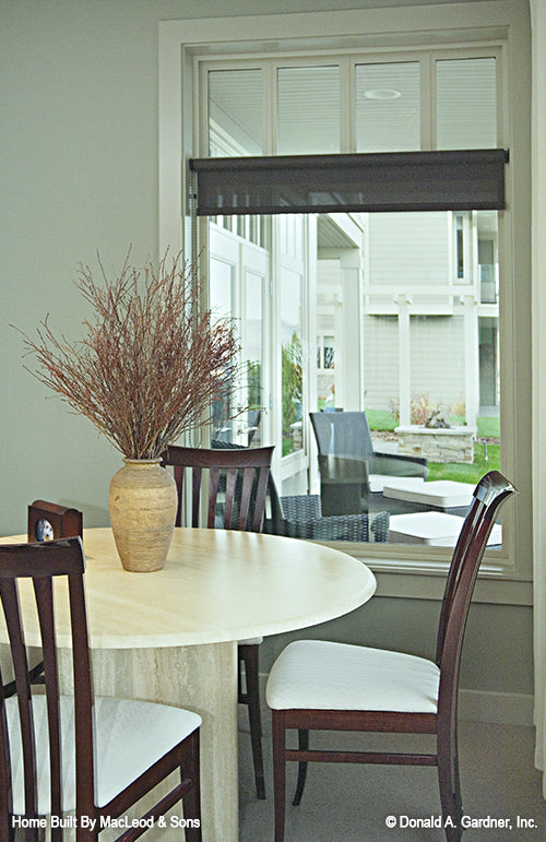 This is a breakfast nook window picture of walkout basement house plan 746 The Vandenberg