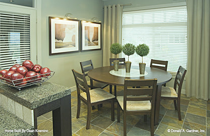 This is a picture of the breakfast room of walkout basement house plan 746 The Vandenberg