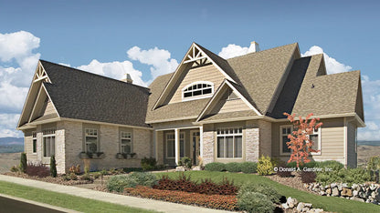 This is a photograph of the front of craftsman house plan 746 The Vandenberg as built by a customer