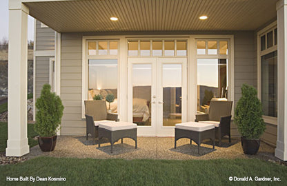 This is a patio picture of walkout basement house plan 746 The Vandenberg