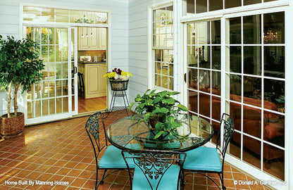 Picture of the screened porch of craftsman house plan 1134 The Walnut Creek