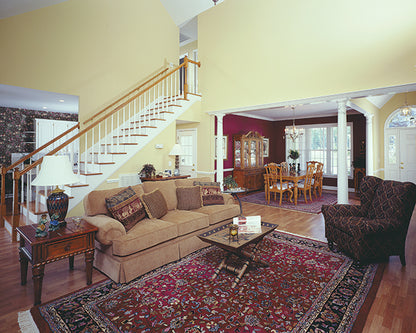 This is a picture of the great room of traditional house plan 522 The Wentworth