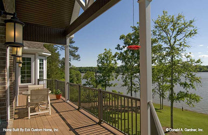 Beautiful water view from the rear deck.  The Whitcomb plan 1218.