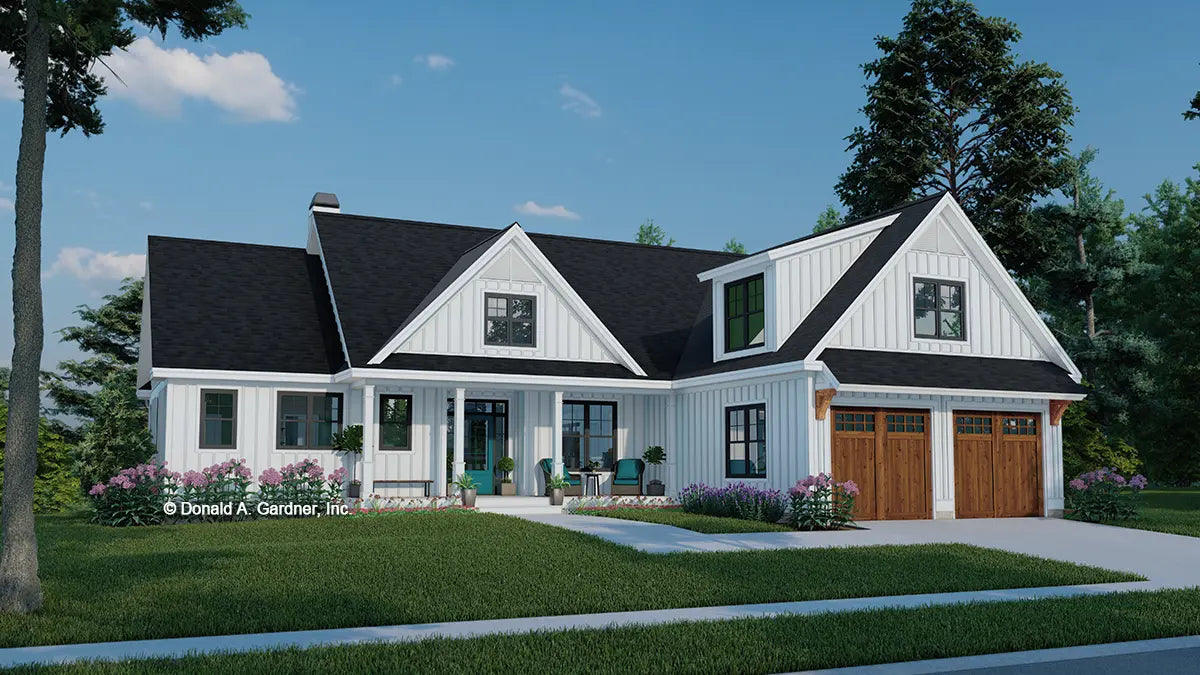 Rear View Kitchen Floor Plans & Home Designs – Donald A. Gardner ...