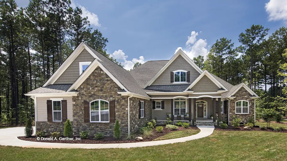 Front view photograph submitted by the customer. The Wilkerson plan 1296.