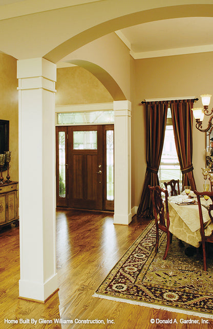 Arched entryways in the foyer. The Yankton plan 933.