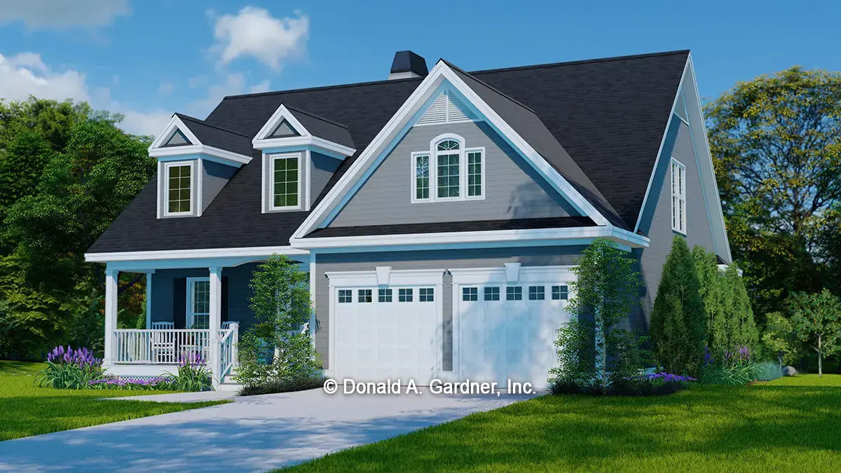 This is an alternative view of the front of Cottage house plan 706 The Courtney